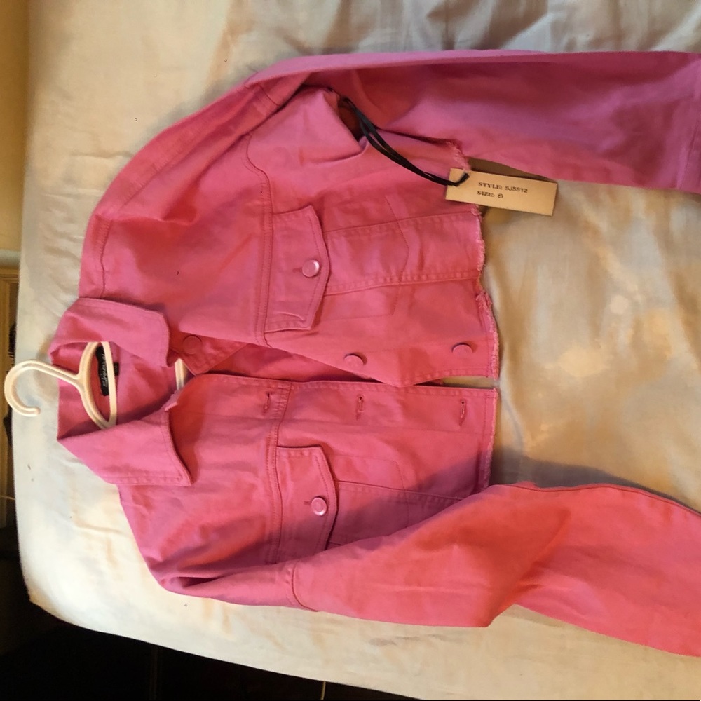 No Excuses Jacket Hot Pink